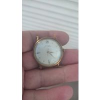 Нечастые Золотые часы DOXA. 1940 е годы 585 проба. Вес металла 6,8 гр