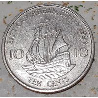 Восточные Карибы 10 центов, 1994 (4-14-24)