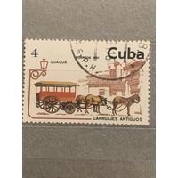 Куба 1981. Гужевой транспорт. Guagua