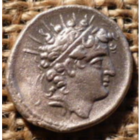 Греция Селеквидские цари Сирии. Antiochos VI Диониса.144-142 до н.э. Драхма 4.19г.18мм