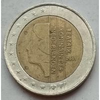 Нидерланды 2 евро 2001 г. Цена за 1 шт.