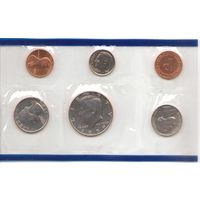 Годовой набор монет США 1989 г. двор P (1; 5; 10; 25; 50 центов + жетон) _UNC