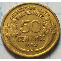 Франция 50 сантимов, 1939    B       ( 7-7-6 )
