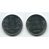 Индия. 2 рупии (2011, aUNC)