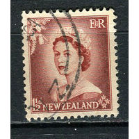 Новая Зеландия - 1953/1954 - Королева Елизавета II 1 1/2Р - [Mi.334] - 1 марка. Гашеная.  (LOT EX42)-T10P32