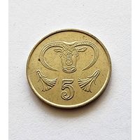 Кипр 5 центов, 1991