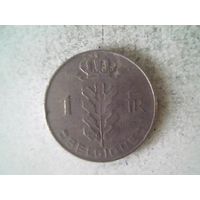 Монеты.Европа.Бельгия 1 Франк 1973.