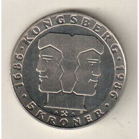 Норвегия 5 крона 1986 300 лет норвежскому монетному двору