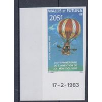 [1133] Уоллис и Футуна 1983. Авиация.Воздушный шар.