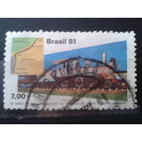Бразилия 1981 Паровоз, одиночка