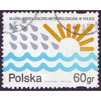 Польская гидрологическая и метеорологическая служба Польша 1995 год серия из 1 марки