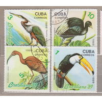 Птицы Фауна Куба 1989 год лот 1075   2