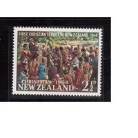 Новая Зеландия-1964, (Мих.435) **, Рождество, Живопись,