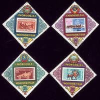 4 марки 1973 год Монголия 781-784