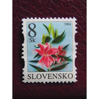 Словакия 2004 г. Цветы.