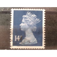 Англия 1988 Королева Елизавета 2  14 пенсов