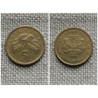Сингапур 5 центов 1988