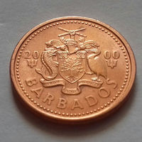 1 цент, Барбадос 2000 г., AU