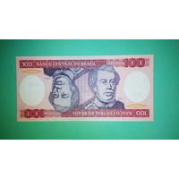 Банкнота 100  крузейро 1981 г. Бразилия