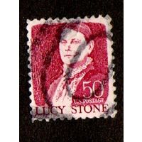 Марка США- "Lucy Stone",США 1968г. Люси Стоун боролась за отмену смертной казни и за равноправие женщин.