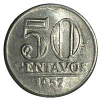Бразилия 50 сентаво, 1957