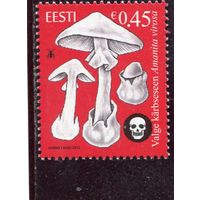 Эстония. Ядовитые грибы. Мухомор вонючий