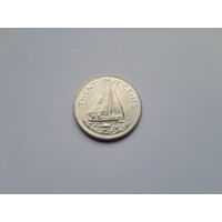 25 центов 1985 года. Багамские острова. UNC