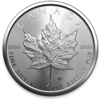 Канада, 5 долларов , 2023г. "Канадский лист" монета серебро