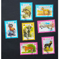 Афганистан. Фауна, полная серия из 7 марок #0122-Ф2P25