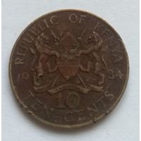 Кения, 10 центов 1984 год