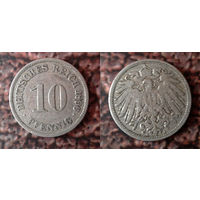 Германия 10 пфенингов 1896
