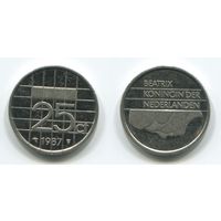 Нидерланды. 25 центов (1987, XF)