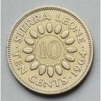 Сьерра Леоне 10 центов 1964 г.