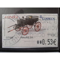 Испания 2003 Автоматная марка Фаэтон-эсклюзив 1850 г. 0,53 евро Михель-2,0 евро гаш