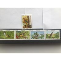 Куба 1978 год. Птицы (серия из 5 марок)
