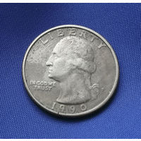 25 центов 1990 P США #01