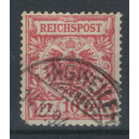 Рейх - 1889/1900г. - герб, 10 Pf - 1 марка - гашёная. Без МЦ!