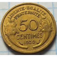 Франция 50 сантимов, 1939      ( 7-7-7 )