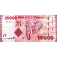 Танзания 10000 шиллингов образца 2010-2020 года UNC p44b