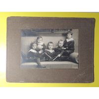 Фото кабинет-портрет "Дети", Москва, 1914 г., 15*10 см без паспарту