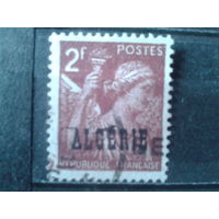 Алжир, колония Франции 1924 Стандарт Надпечатка Михель-2,5 евро гаш