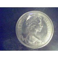 Монеты. Великобритания 10 Пенс 1968.