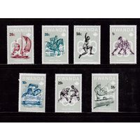 Руанда-1976 (Мих.799-806) ,  ** , 7 марок,  ОИ-1976 в Монреале