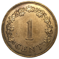 Мальта 1 цент, 1972