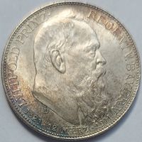 2 марки 1911 Бавария. 90 лет Луитпольду
