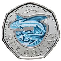 Барбадос 1 доллар, 2020 Летучие рыбы UNC