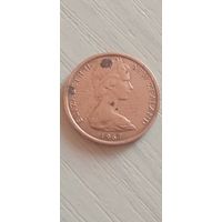 Новая Зеландия 1 цент 1967г.