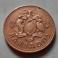 1 цент, Барбадос 1973 г.