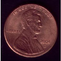 1 цент 2004 год D США
