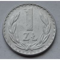 Польша, 1 злотый 1978 г. Отметка монетного двора "MW".